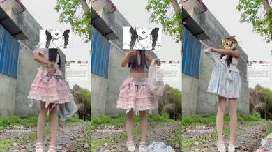 到处尿尿的清纯小萝莉⚡湿地公园 马路旁 小狗喷水雾化惹～拍完才知道后面有人 尴尬死了 走过来四目相对